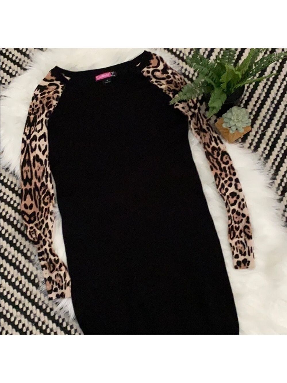leopard Sweater dress